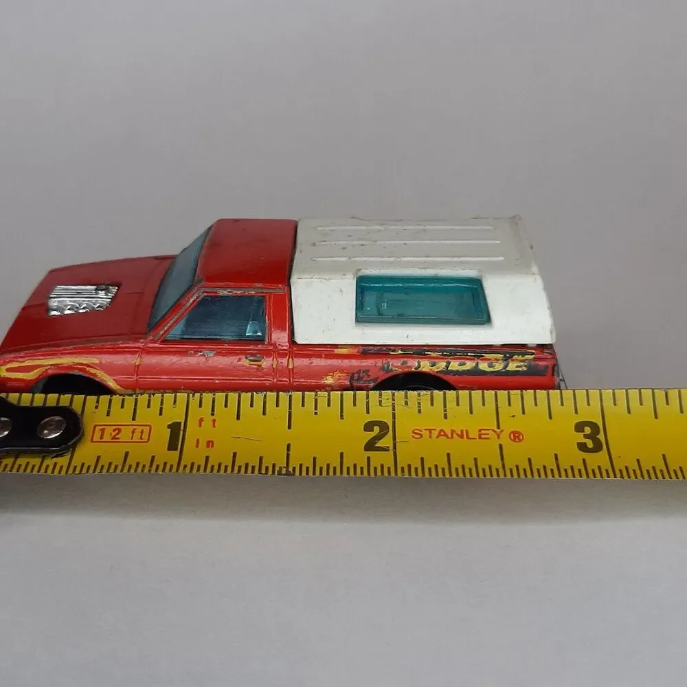 Vintage 1979 Hot Wheels Hi-Rakers Diecast 1/64 Scale D-50 Red Dodge Pickup Truck